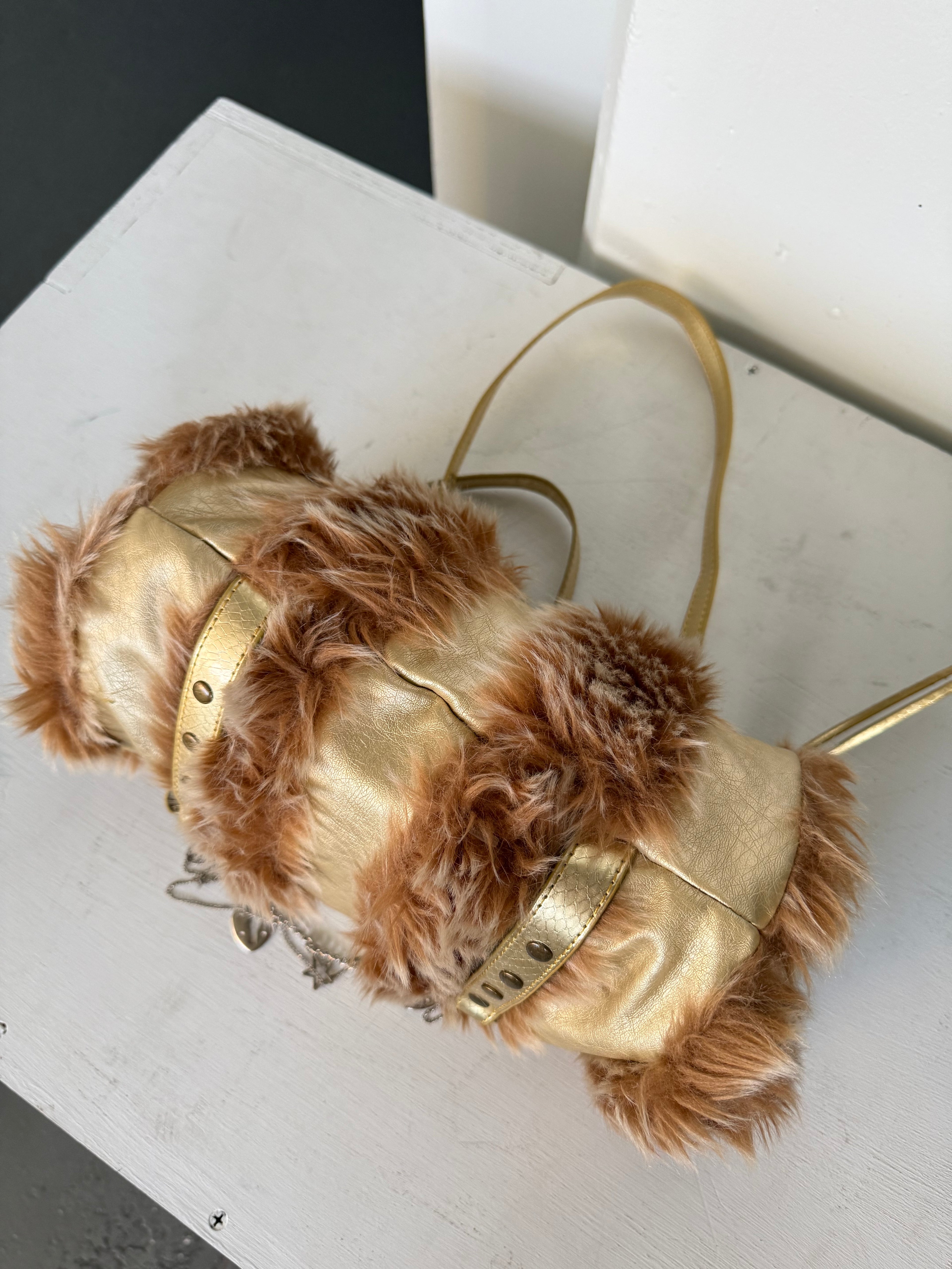 Vintage faux fur bag
