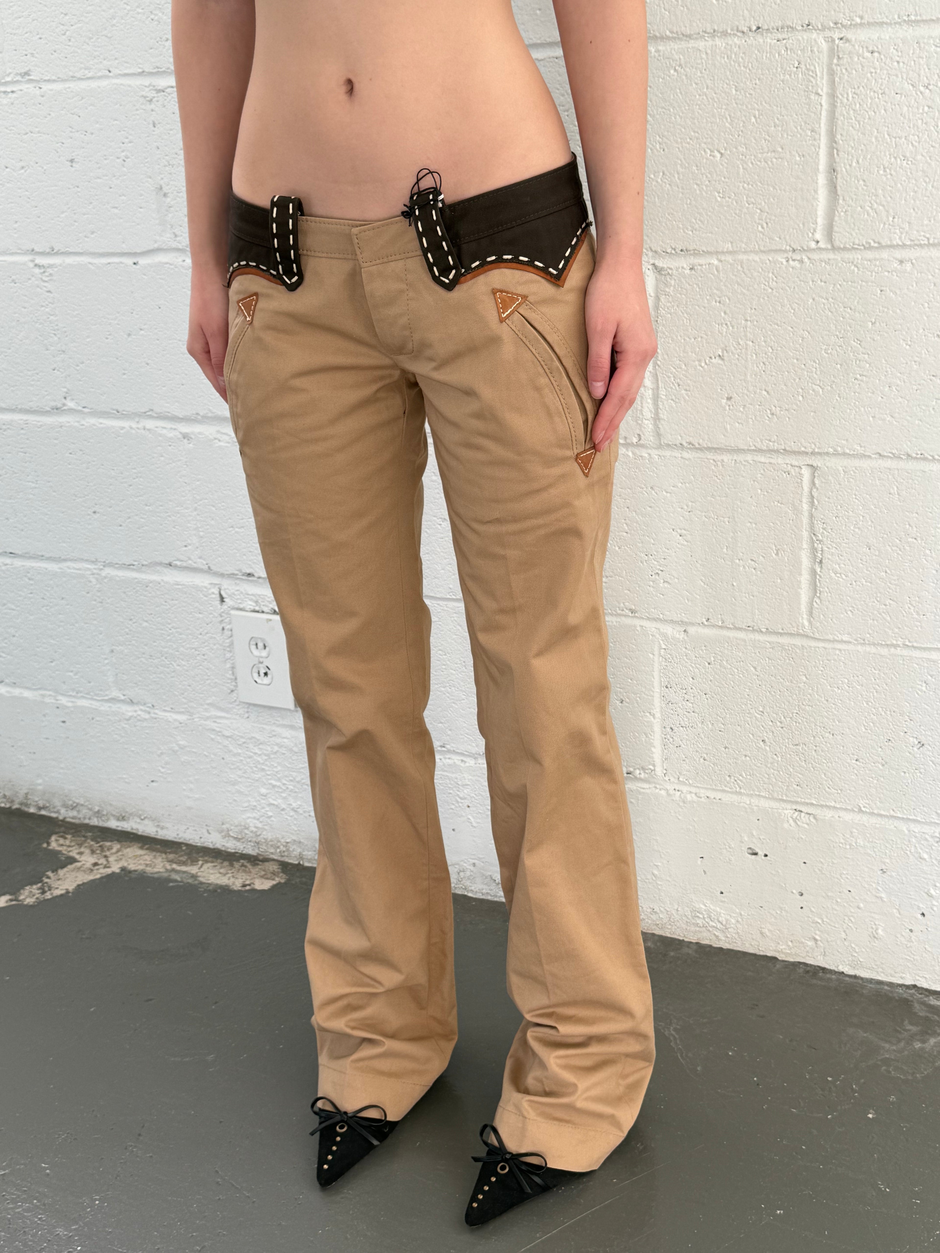 Dsquared2 low rise western pants