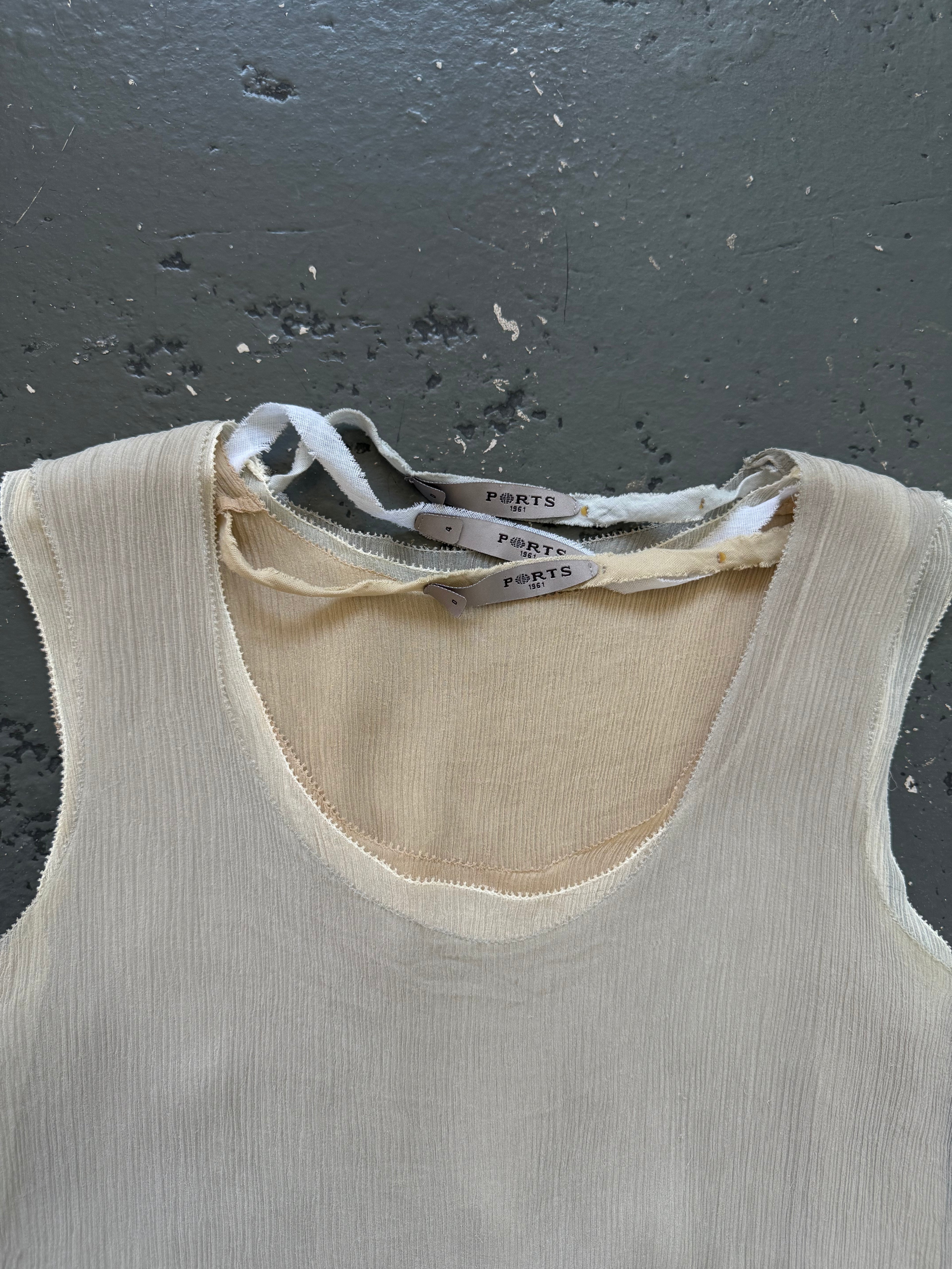 Silk chiffon layered dress