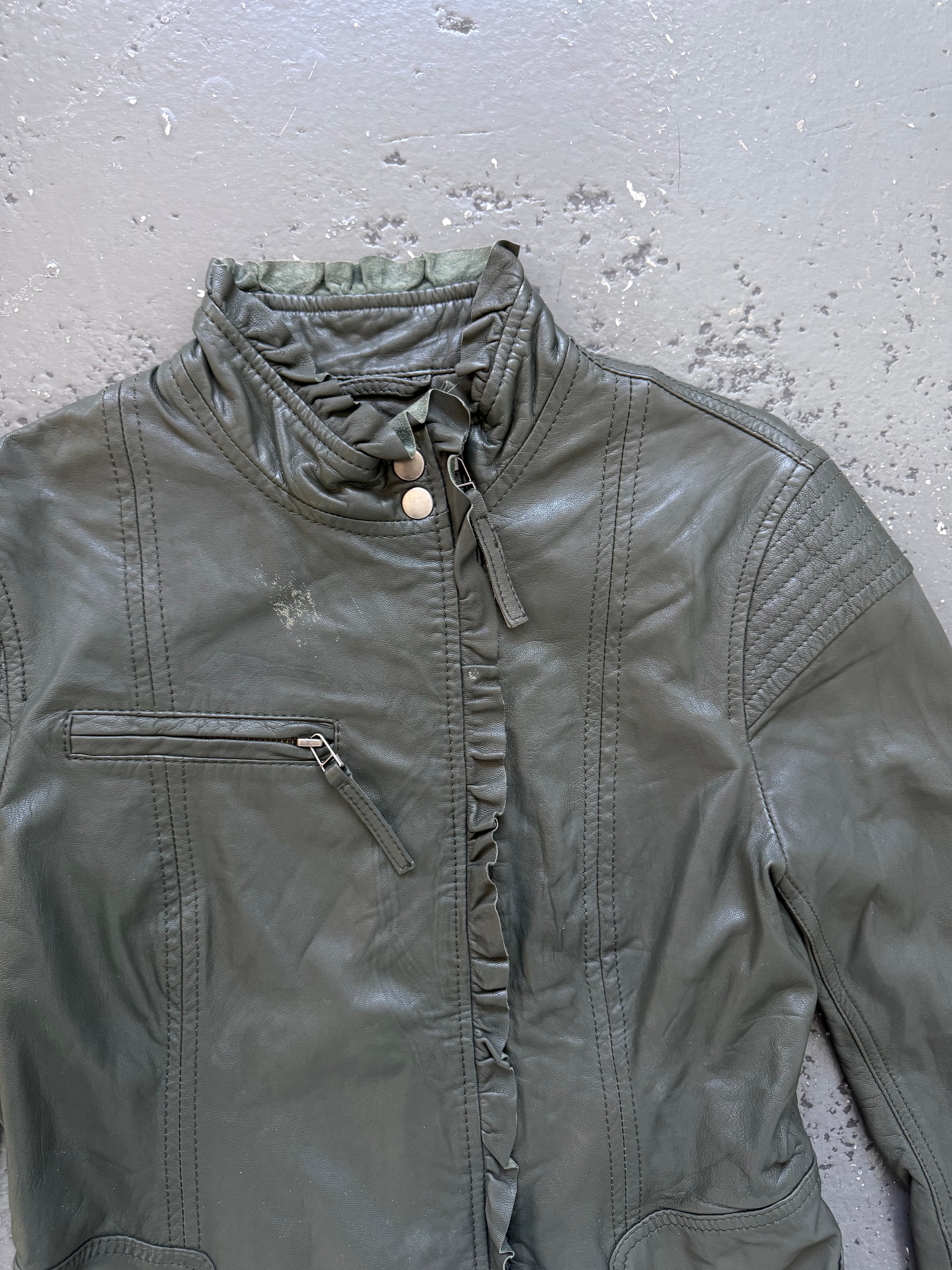 Goatskin leather jacket