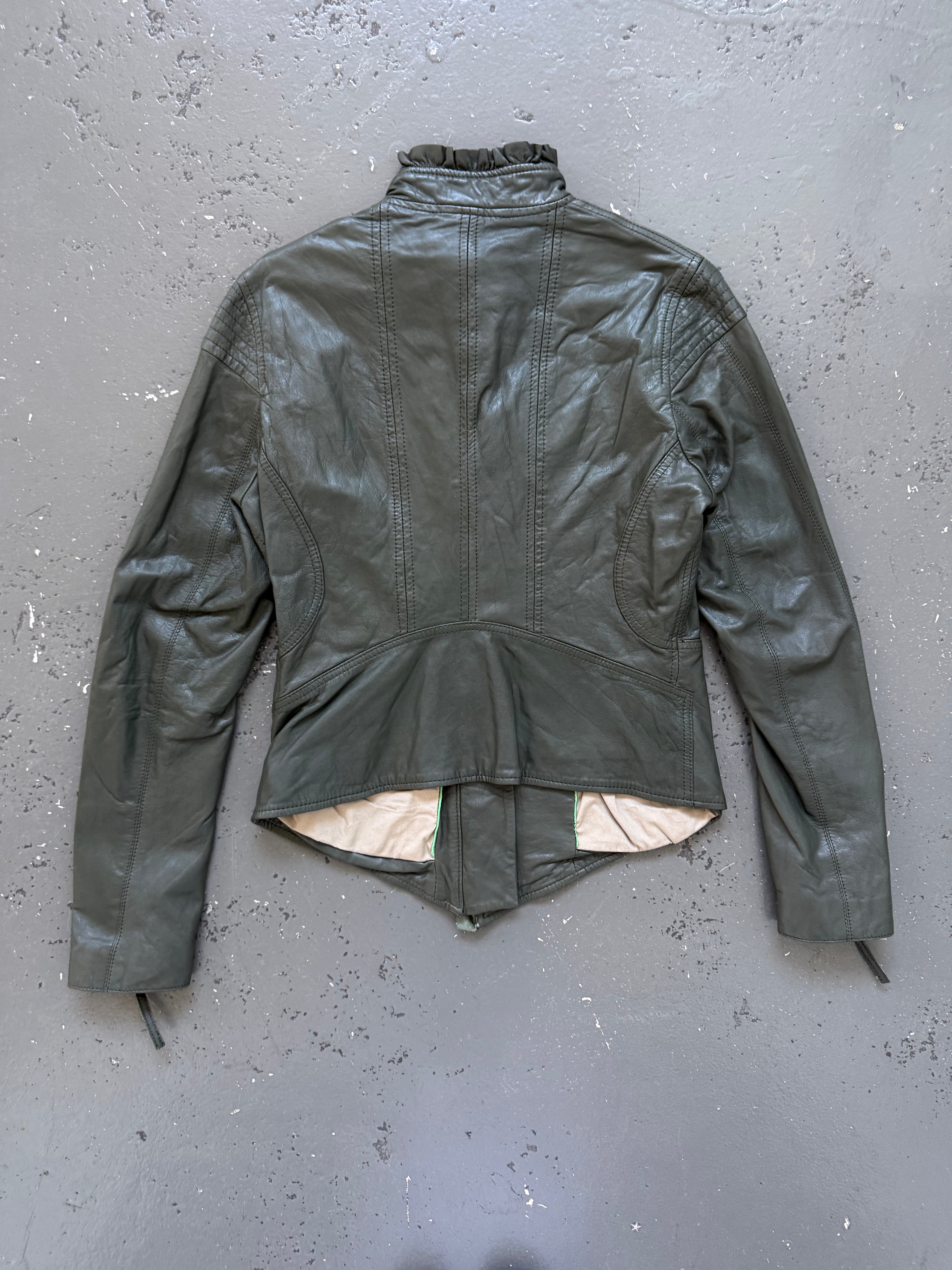 Goatskin leather jacket